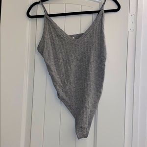 Thong ribbed bodysuit